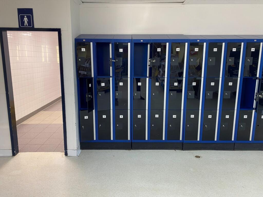 Lockers in the BorderShop in Puttgarden