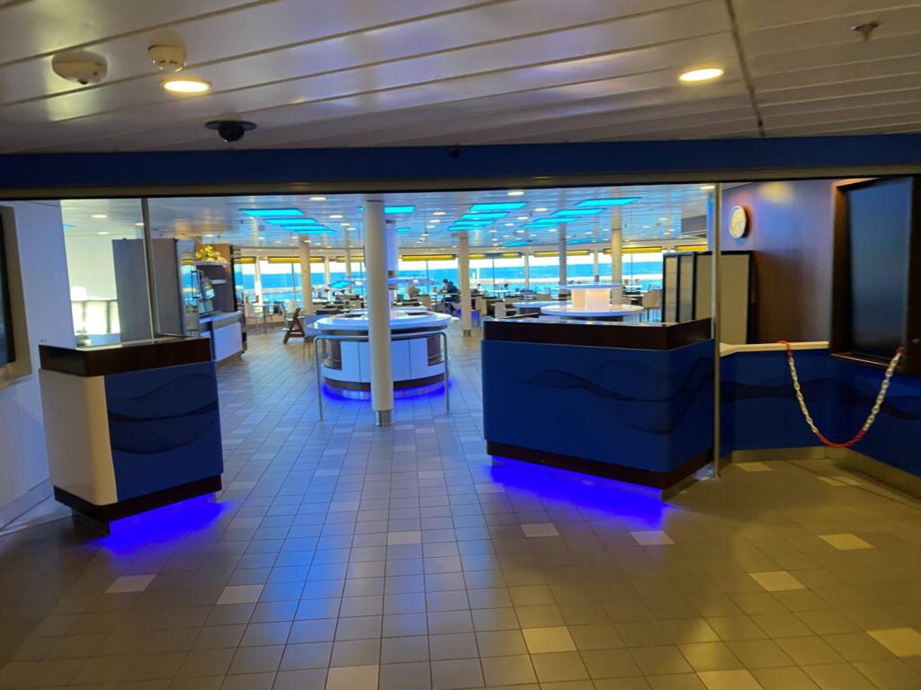 The Food Express counter on the Scandlines ferry